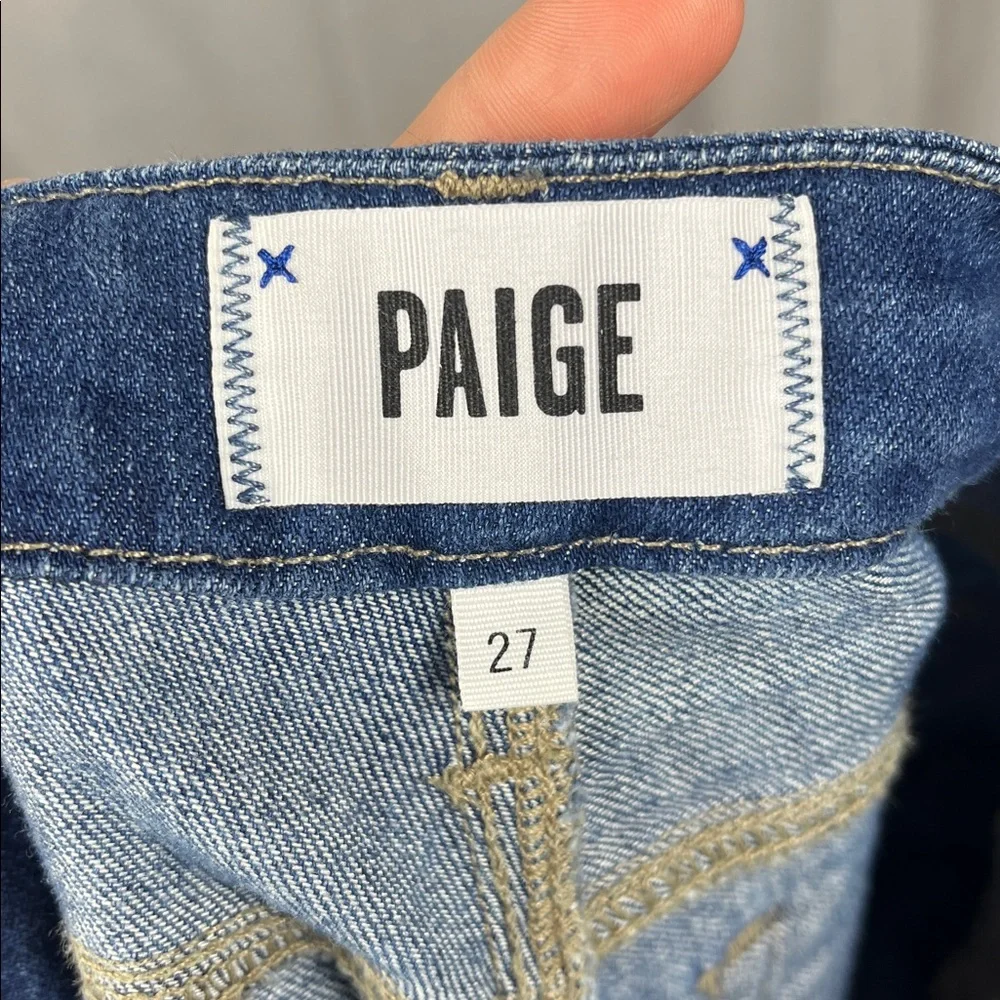 Paige Jimmy Jimmy Crop Maternity Jeans in Penelope. - Picture 7 of 9